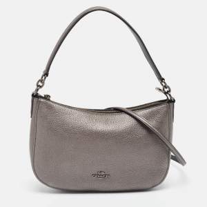 Coach Metallic Leather Chelsea Hobo