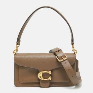 Pre Owned Coach Beige Leather Tabby 26 Shoulder Bag