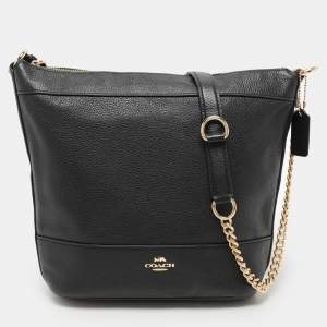 Coach Black Leather Crossbody Bag
