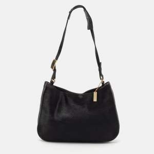 Coach Black Calfhair and Leather Hobo