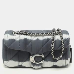 Coach Grey Tie Dye Leather Tabby 20 Shoulder Bag