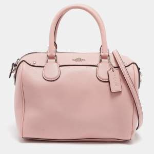 Coach Pink Leather Mini Bennett Satchel