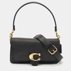 Pre Owned Coach Black Leather Tabby 26 Shoulder Bag