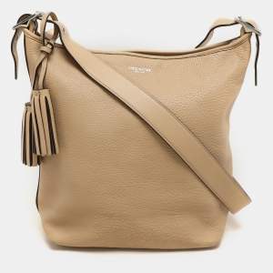 Coach Beige Leather Bleecker Hobo