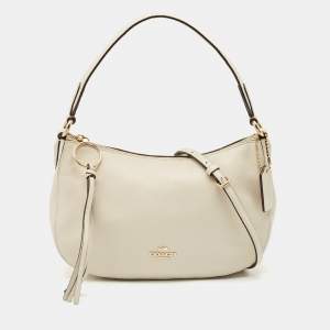 Coach Chalk White Leather Sutton Crossbody Bag