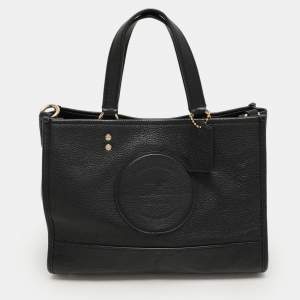 Coach Black Leather Dempsey Carryall Tote 