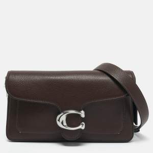 Coach Dark Brown Leather Tabby 26 Shoulder Bag