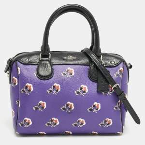 Coach Multicolor Floral Print Coated Canvas Mini Bennett Satchel