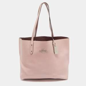 Coach Pink Leather Large Town Tote