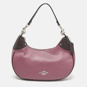 Coach Pink/Burgundy Leather Mara Hobo