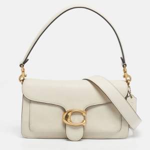 Pre Owned Coach Ivory Leather Tabby 26 Shoulder Bag
