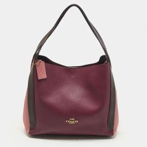 مملوكة مسبقًا Coach Hadley Tricolor Leather Hobo