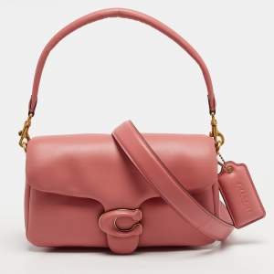 Pre Owned Coach Pillow Tabby 26 Pink Leather Shoulder Bag