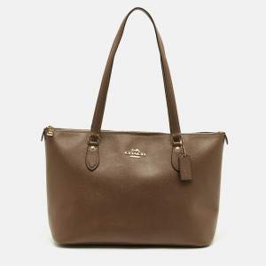 مملوكة مسبقًا Coach Gallery Brown Leather Tote