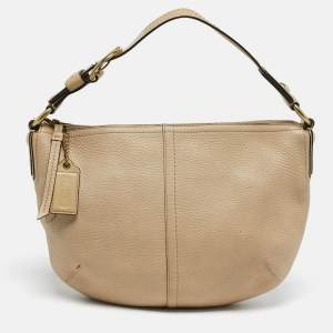 Pre Owned Coach Soho Beige Leather Hobo