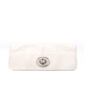 Coach Cream Leather Clutch 