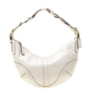 Coach Cream Leather Hobo