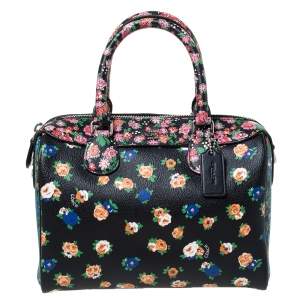 Coach Multicolor Floral Print Coated Canvas Mini Bennett Satchel