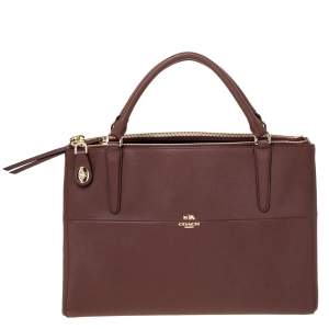 Coach Brown Leather Borough Tote