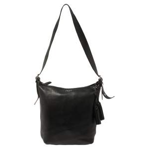 Pre Owned Coach Black Leather Legacy Tassel Hobo