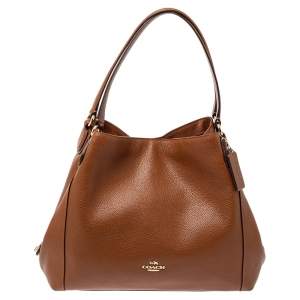 Pre Owned Coach Brown Leather Hadley Hobo