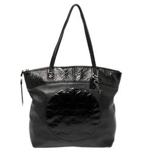 Coach Black Patent and Leather Laura Tote