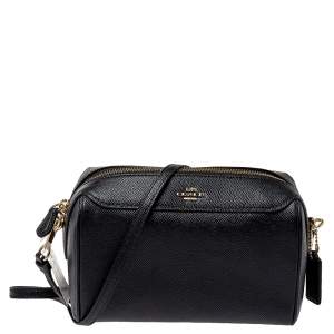 Pre Owned Coach Black Leather Bennett Crossbody Bag