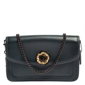 Coach Deep Green Leather Parker Crossbody Bag 