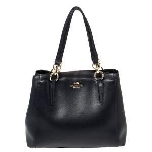 Pre Owned Coach Blue Leather Minetta Satchel