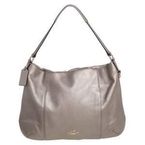 Pre Owned Coach Metallic Gold Leather Isabel Shoulder Bag