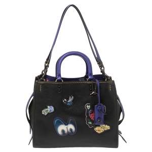 Pre Owned  Coach x Disney Black/Purple Dark Fairy Tale Snow White Tote