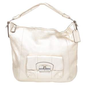 Coach Metallic Gold Leather Kristin Hobo