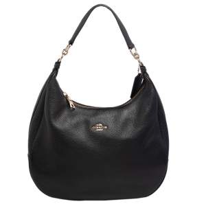 Pre Owned Coach Black Leather Harley Hobo