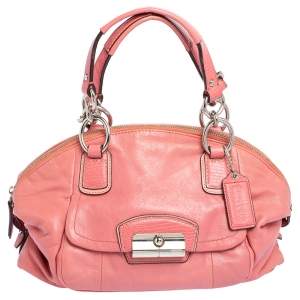 Coach Pink Leather Kristin Satchel