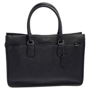 Coach Black Leather Laptop Bag