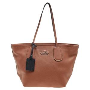 Coach Brown Leather Taxi Top Tote
