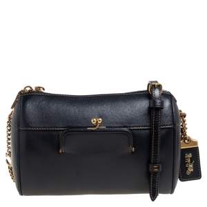 Coach Black Leather Joni Crossbody Bag