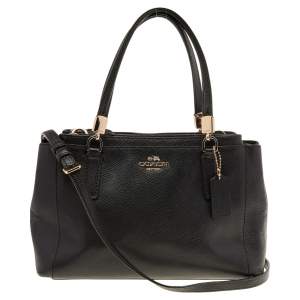 Coach Black Leather Carryall Tote