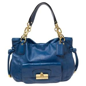 Coach Blue Leather Kristin Shoulder Bag