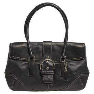 Coach Black Leather Soho Shoulder Bag
