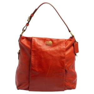 Coach Orange Leather Madison Isabelle Hobo