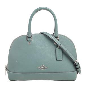 Coach Pale Teal Leather Mini Sierra Satchel