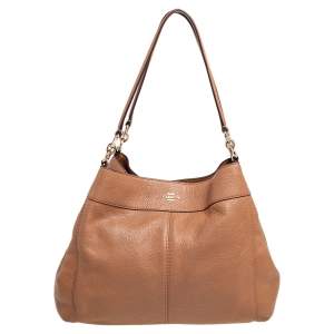 Coach Brown Leather Edie Shoulder Bag