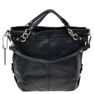 Coach Black Leather Brooke Hobo