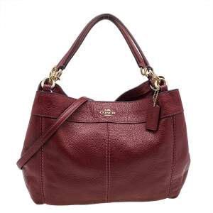 Coach Red Leather Small Lexy Tote