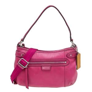 Coach Pink Leather Daisy Shoulder Bag