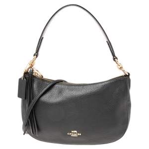 Coach Black Leather Bailey Hobo