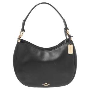 Coach Black Leather Nomad Hobo 