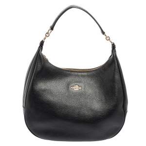 Coach Black Leather Harley Hobo