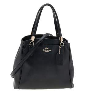 Coach Black Leather Carryall Tote